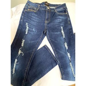Montero 30X32 Dark Denim Women's Blue Jeans Mid Rise
